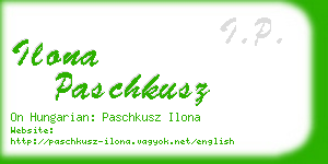 ilona paschkusz business card